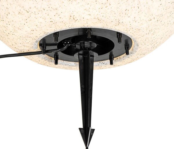 Inteligentná vonkajšia lampa sivá 56 cm IP44 vrátane Wifi A60 - Nura