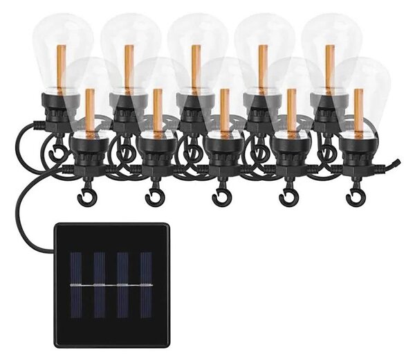 LED solárny dekoračný reťaz 10xLED/0,6W/1,2V 4,5m IP44 800 mAh