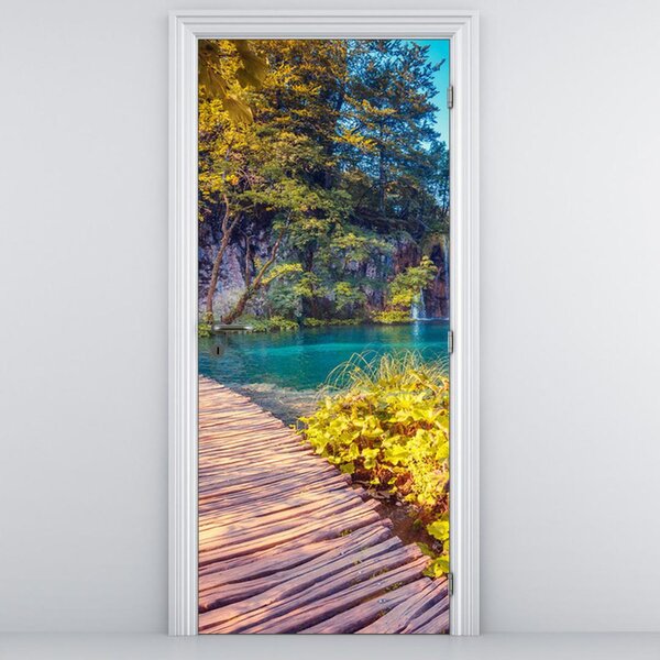 Fototapeta na dvere - Jazero Plitvice (95x205cm)