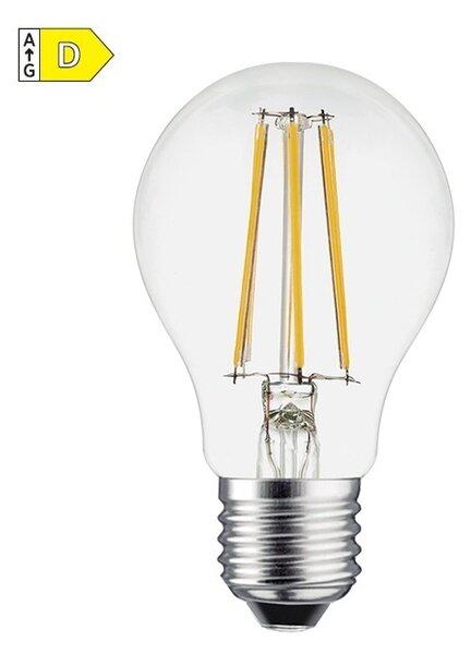 Diolamp LED Filament žiarovka číra A60 6W/230V/E27/6500K/840Lm/360°