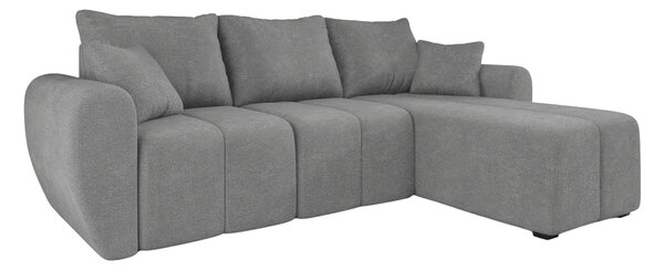Rozkladacia obojstranná sedacia súprava do L SEVIO 246x145 cm, sivá + 2 vankúšiky ZDARMA