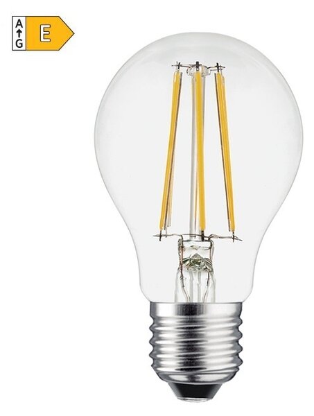 Diolamp LED Filament žiarovka číra A60 8W/230V/E27/6500K/1040Lm/360°