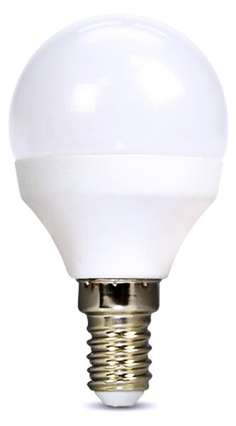 SOLIGHT LED žiarovka miniglobe matná G45 6W, E14, 4000K, 510lm