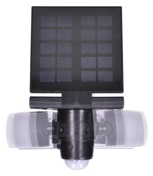 SOLIGHT LED solárne osvetlenie so senzorom 8W/600Lm/Li-Ion 3,7V-2000mAh/IP44, čierne