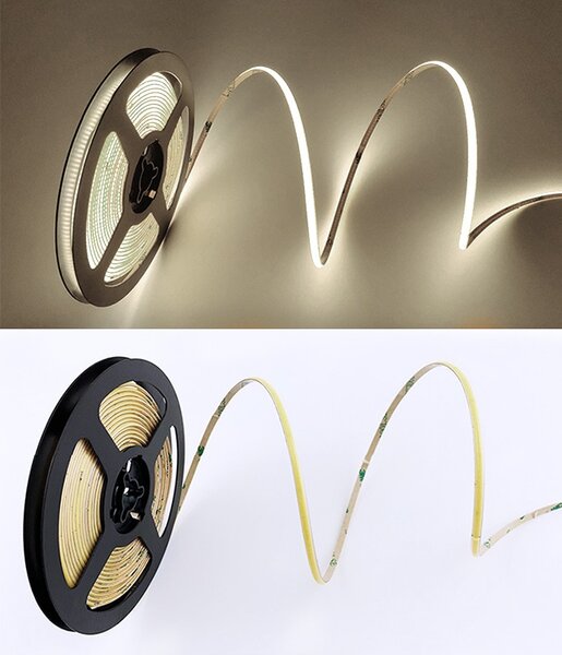SOLIGHT LED COB stmievateľný svetelný pás 5m, 10W/m, 1000lm/m, CR>90, IP44, neutrálna biela