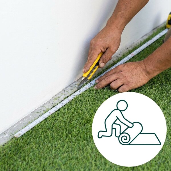 Artificial grass specialists, Umelá tráva Princess, vyrezať kruh, šíře 4m, zelená