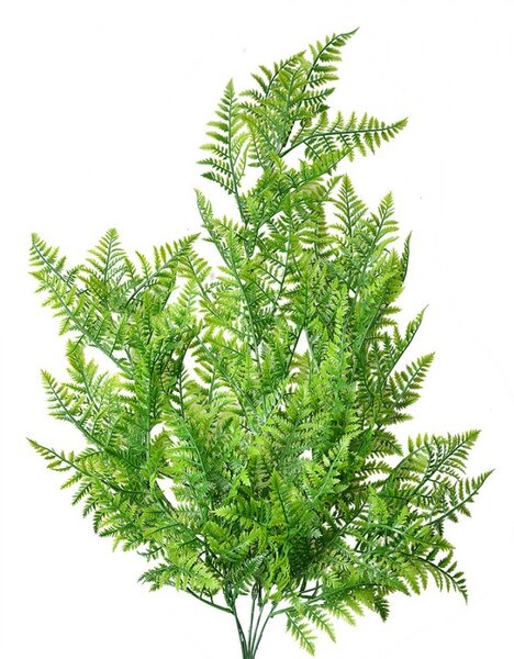 Zelená umelá previsnutá rastlina papradie - 80cm - Clayre & Eef