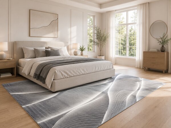 Ayyildiz, Kusový koberec Parma 9310 black, 80x300, šedá, chodba / predsieň