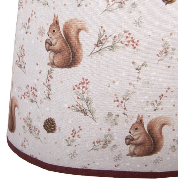 Béžová bavlnená zástera s veveričkami Tiny Squirrel - 70*85 cm - Clayre & Eef