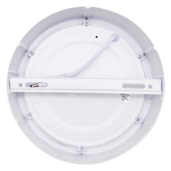SOLIGHT LED mini panel CCT, prisadený, 12W, 900lm, 3000K, 4000K, 6000K, okrúhly biely