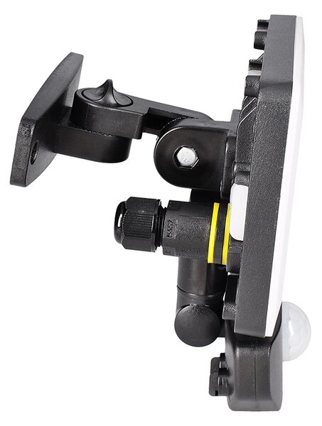 SOLIGHT LED reflektor Quick so senzorom, 10W, 850lm, 4000K, IP44, čierny