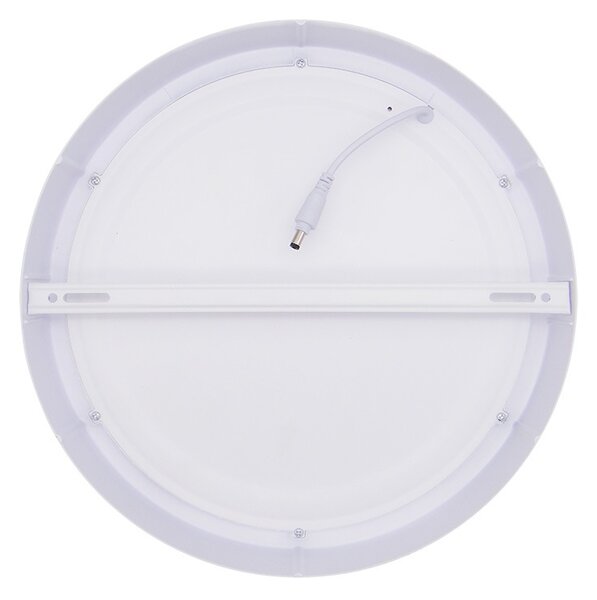 SOLIGHT LED mini panel CCT, prisadený, 24W, 1800lm, 3000K, 4000K, 6000K, okrúhly biely