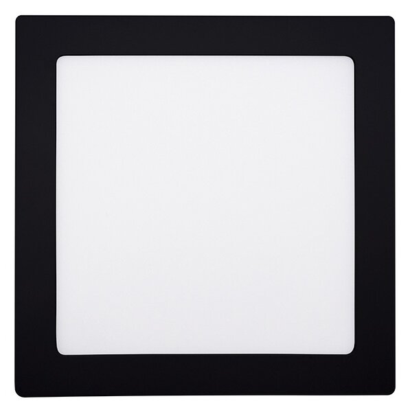 SOLIGHT LED mini panel CCT, prisadený, 18W, 1530lm, 3000K, 4000K, 6000K, štvorcový čierny