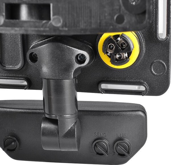 SOLIGHT LED reflektor Quick so senzorom, 10W, 850lm, 4000K, IP44, čierny