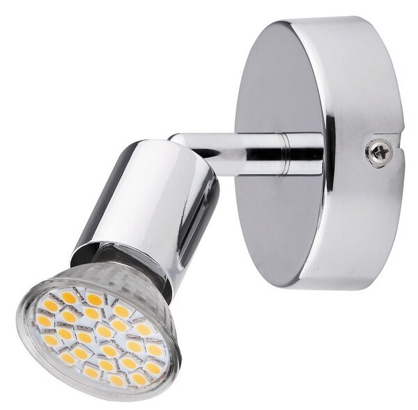 Rabalux LED nástenné bodové svietidlo Norton 1x3W | GU10 | 220lm | 3000K - chróm