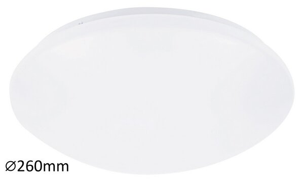 Rabalux LED stropné svietidlo Lucas 12W | 780lm | 4000K | IP20 | 26cm - kruhové biele