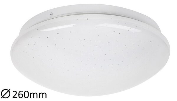 Rabalux LED prisadené stropné svietidlo Lucas 12W | 700lm | 4000K | IP20 | 26cm - kruhové biele