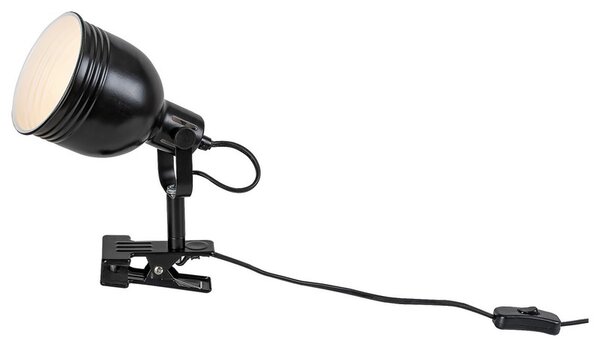 Rabalux Stolná lampa s klipom Flint 1x25W | E14 | IP20 - čierna