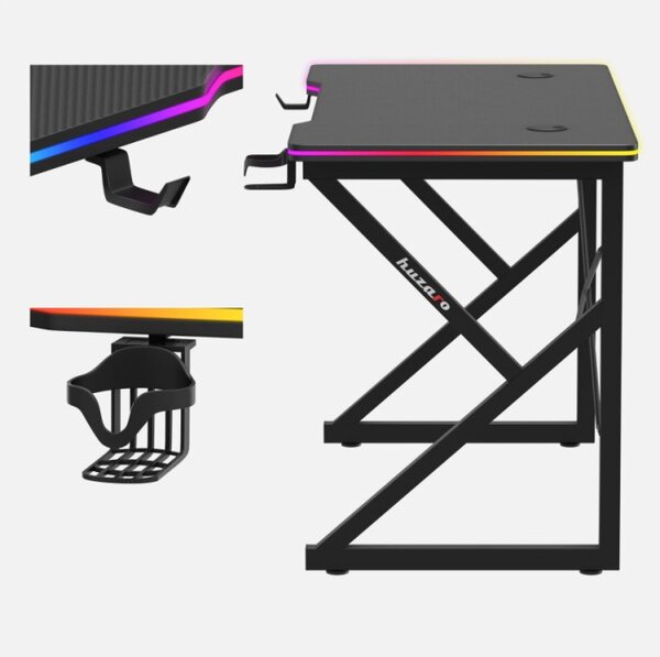 Herný stôl Hero 1.7 RGB čierny