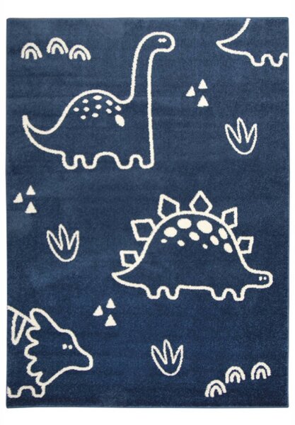 Detský koberec Emily Kids 5859A Dinosaury modrý