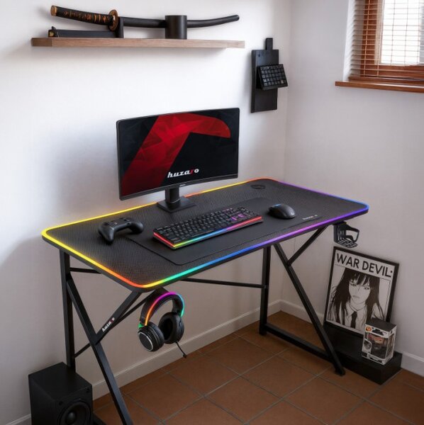 Herný stôl Hero 1.7 RGB čierny
