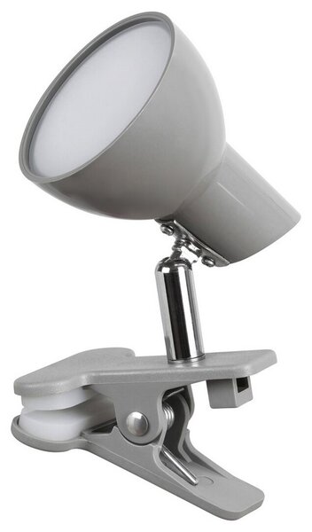 Rabalux NOAH LED lampička s klipom 5W | 360lm | 3000K - šedá