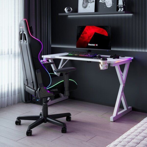 Herný stôl Hero 2.3 RGB biely