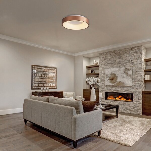 Rabalux LED stropné kruhové svietidlo Carmella 50W | 3400lm | 4000K | IP20 - biela so zlatou