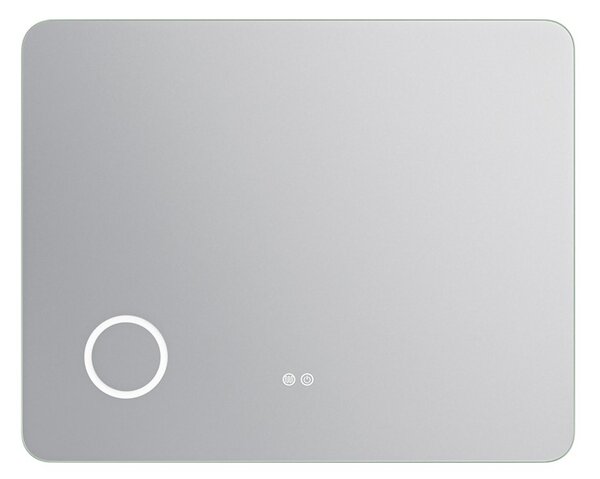 Erga Myra, LED zrkadlo 100x80 cm s kozmetickým zrkadlom 3x zväčšenie, 4114 lm, 3 farby svetla, zadné osvetlenie, ERG-V01-MYRA-1080-00