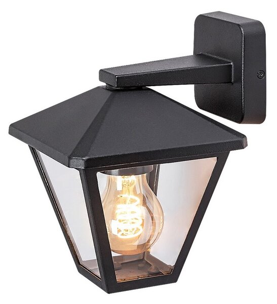 Rabalux Vonkajšie nástenné svietidlo PARAVENTO max. 1x40W | E27 | IP44 - čierna
