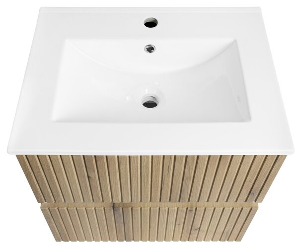 Aqualine Aqualine, PANEDA STRIP umývadlová skrinka 59,5x55x45,2cm, dub emporio, PN360