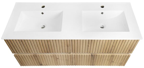 Aqualine Aqualine, PANEDA STRIP umývadlová skrinka 119x55x45,2cm, dub emporio, PN312