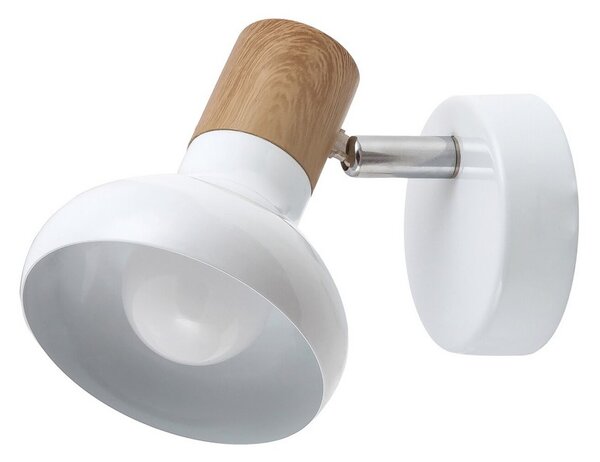 Rabalux HOLLY nástenné bodové svietidlo max. 1x40W | E14 | IP20 - biela, svetlé drevo