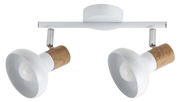 Rabalux HOLLY stropné bodové svietidlo max. 2x40W | E14 | IP20 - biela, svetlé drevo