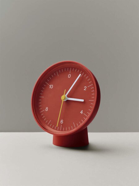 HAY Hodiny Table Clock, red