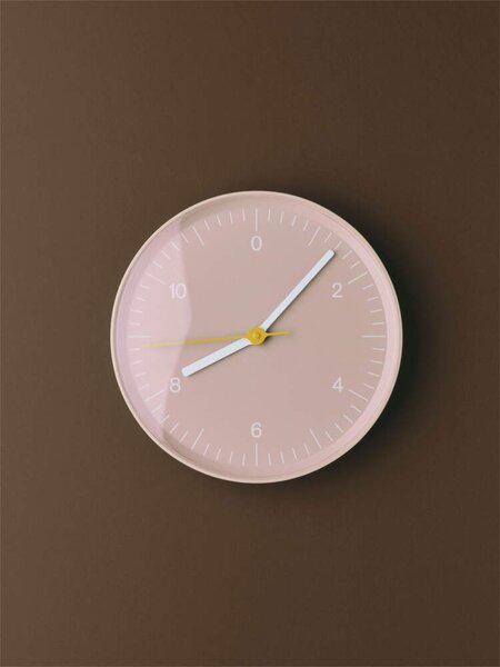 HAY Nástenné hodiny Wall Clock, pink