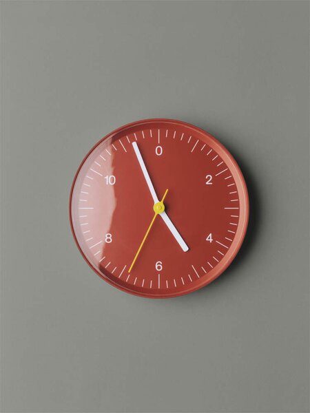 HAY Nástenné hodiny Wall Clock, red