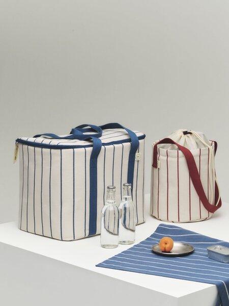 Utierka Outdoor Market Blue/Beige Stripes – set 2 ks