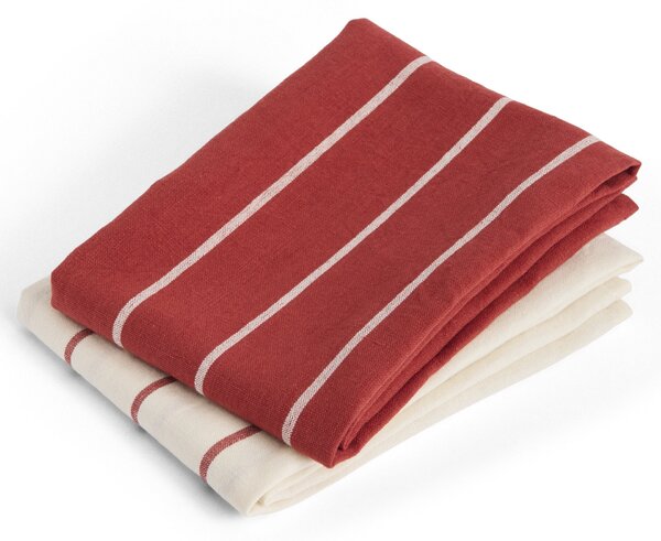 Utierka Outdoor Market Red/Beige Stripes – set 2 ks
