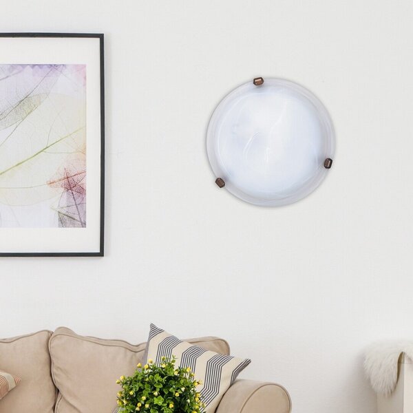 Rabalux ALABASTRO 3203 prisadené svietidlo 1x60W | E27 | IP20 - biely alabaster