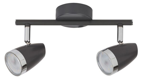 Rabalux KAREN 6513 LED stropné bodové svietidlo 2x4W | 560lm | 3000K | IP20 - čierna