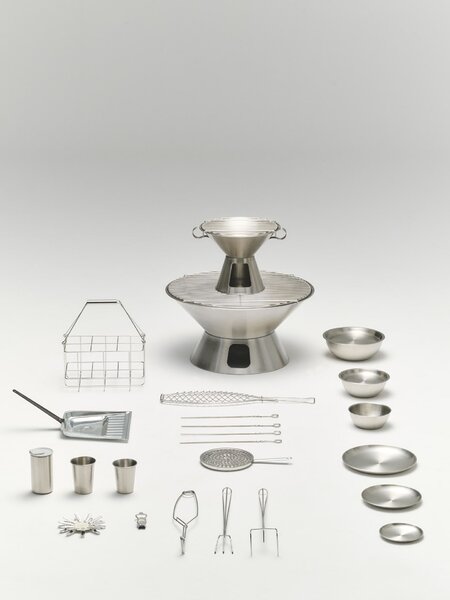 Miska s vekom Outdoor Market Steel Ø 19 cm