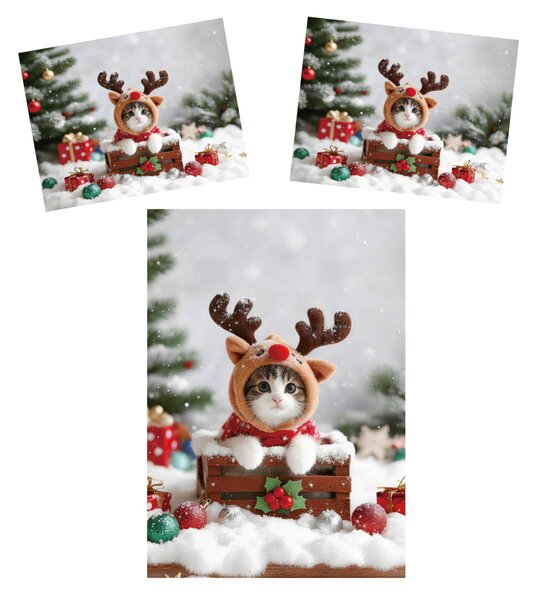 3D obliečky z mikrovlákna RUDOLPH KITTEN farebné Rozmer obliečky: 2 ks 70 x 90 cm | 140 x 200 cm