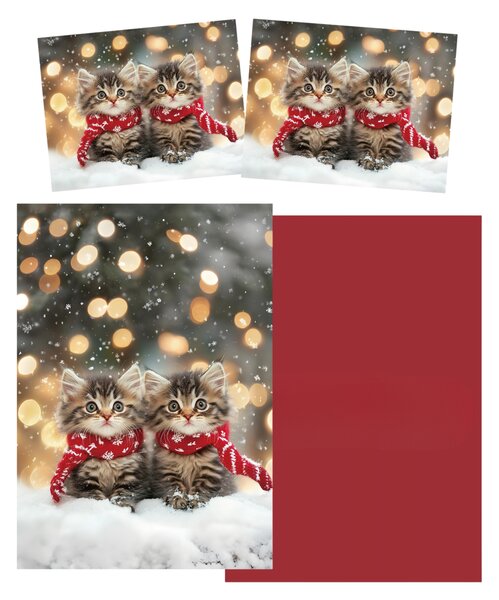 3D obliečky z mikrovlákna SNOWY PAWS farebné Rozmer obliečky: 2 ks 70 x 90 cm | 140 x 200 cm
