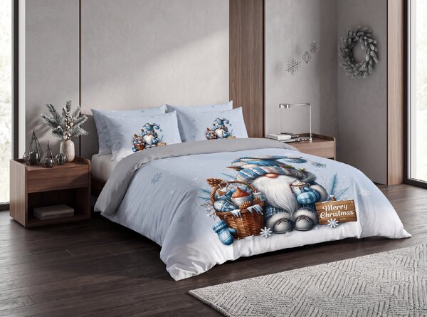 3D obliečky z mikrovlákna FROSTY GNOME farebné Rozmer obliečky: 2 ks 70 x 90 cm | 140 x 200 cm
