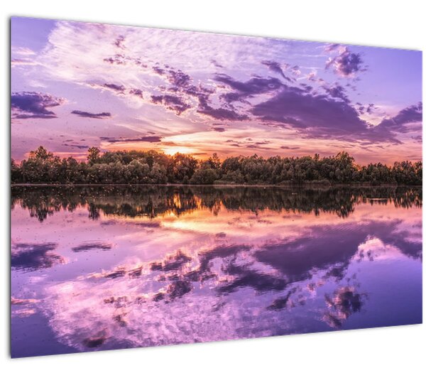 Obraz fialového neba (90x60 cm)