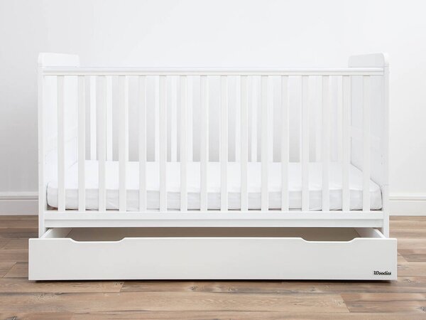 Detská postieľka 2v1 Classic Cot Bed 140x70 Variant úložný box: Bez úložného boxu