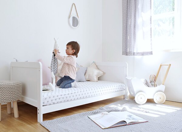 Detská postieľka 2v1 Classic Cot Bed 140x70 Variant úložný box: Bez úložného boxu