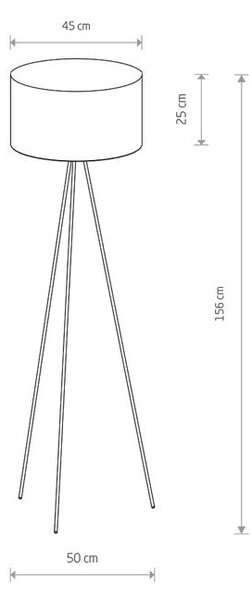 Stojanová lampa Nowodvorski CADILAC I BLACK BL/G 7991