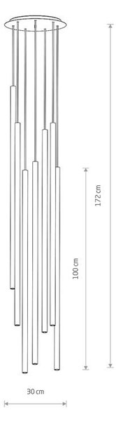 Svietidlo Nowodvorski LASER BLACK VII 1000 7667